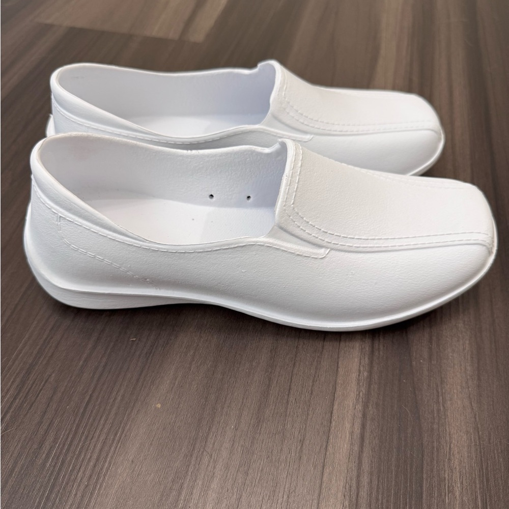 Classic White Slip-On Shoes